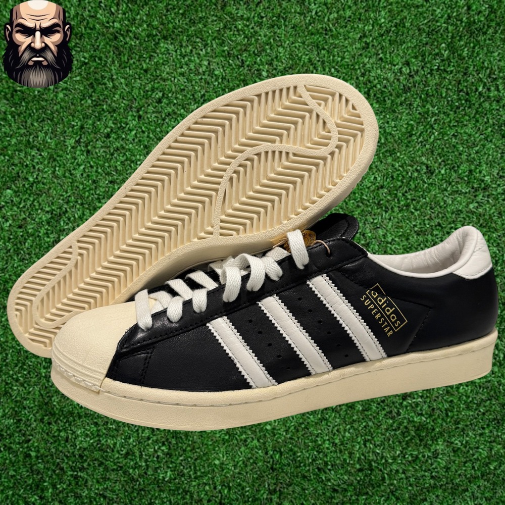 adidas Originals Superstar Vintage Made in Germany Black JI3139 Men's Size 9